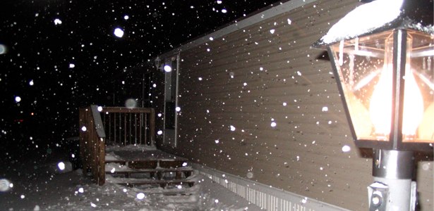 Minnesota Night Snow