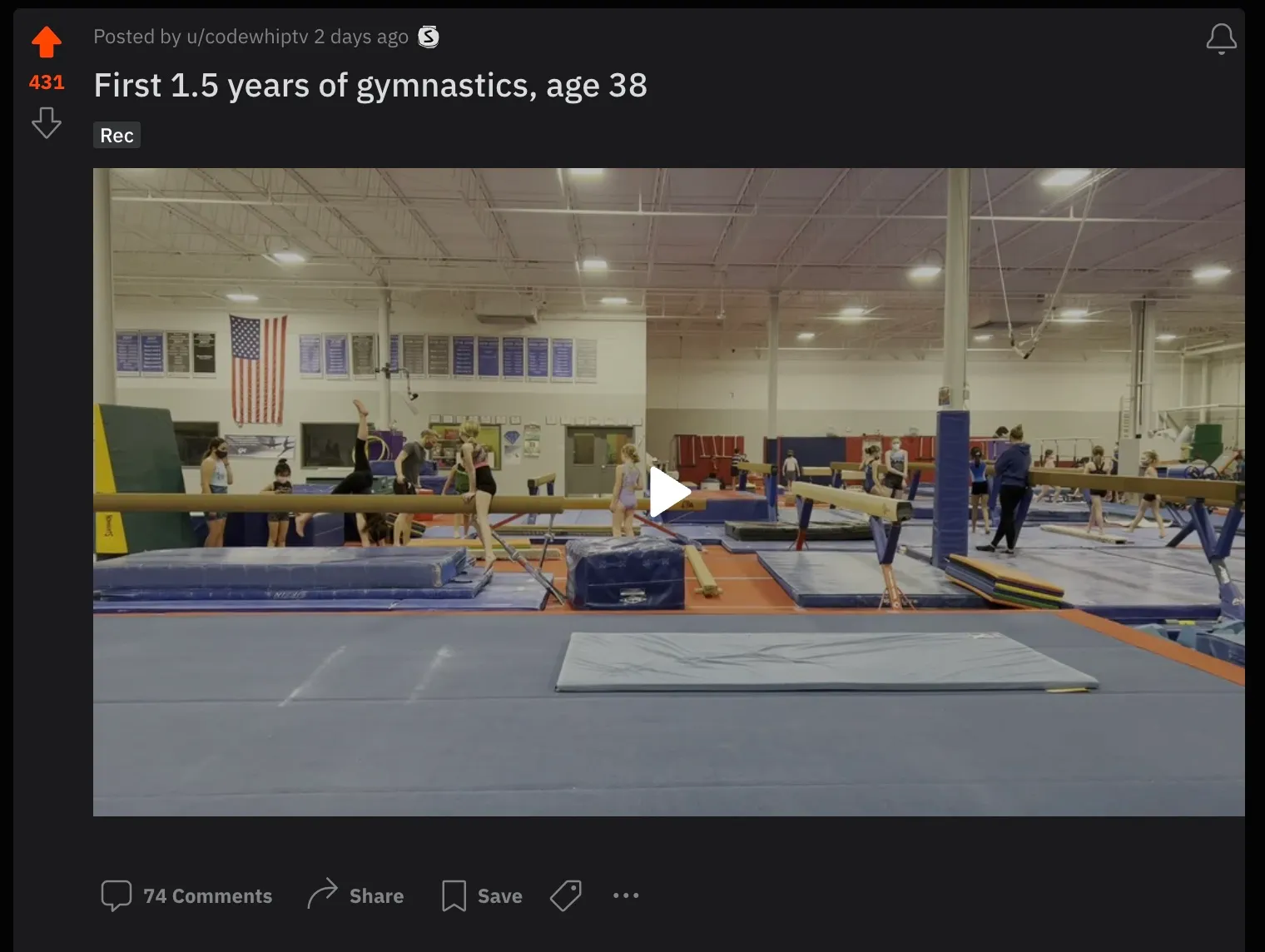 Gymnastics at Age 38